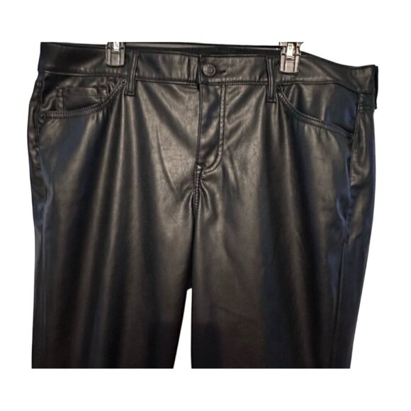 Torrid Womens Black Faux Leather Pants Size 18 Regular - Picture 7 of 12